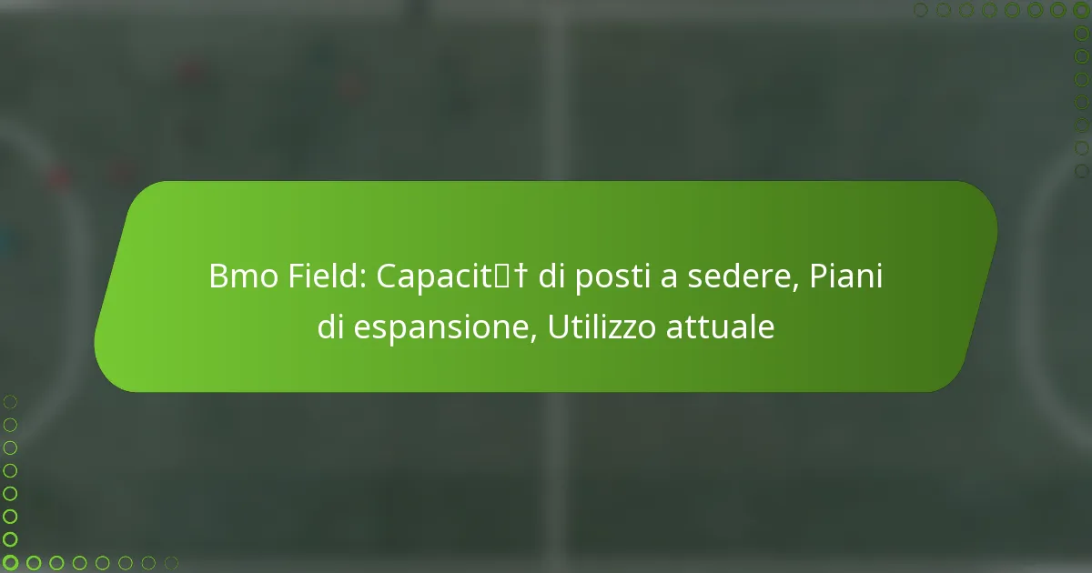 Bmo Field: Capacità di posti a sedere, Piani di espansione, Utilizzo attuale